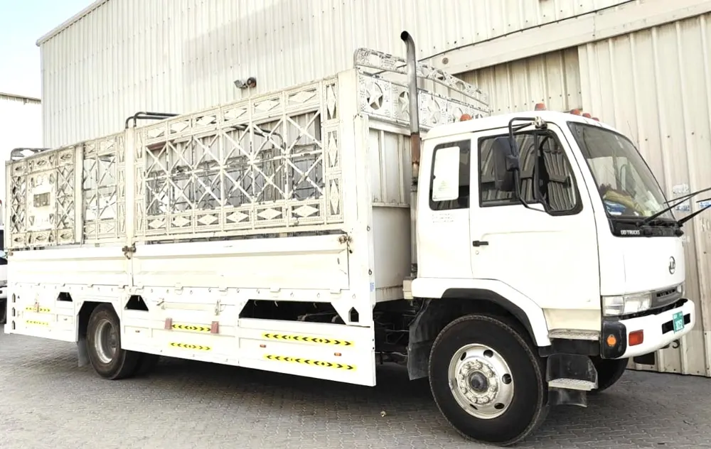 UD pickup truck used for office shifting and site equipment transport